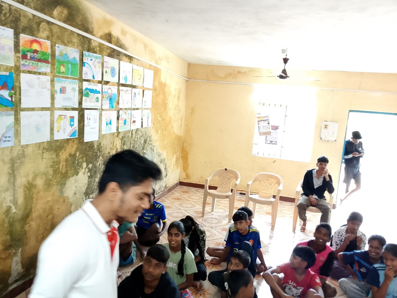 Students presenting findings