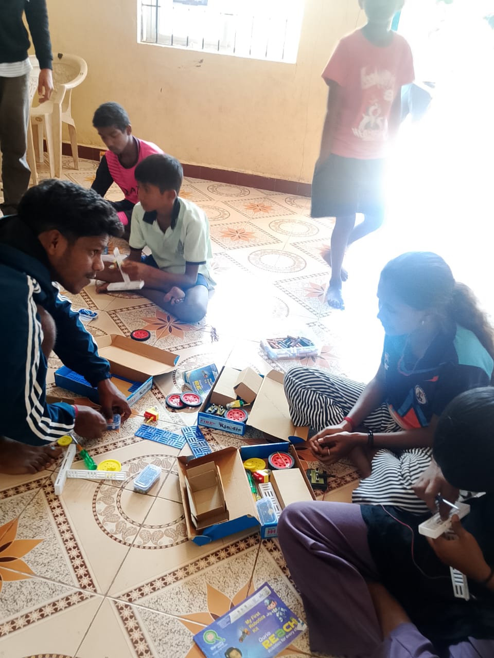 Students with instructor