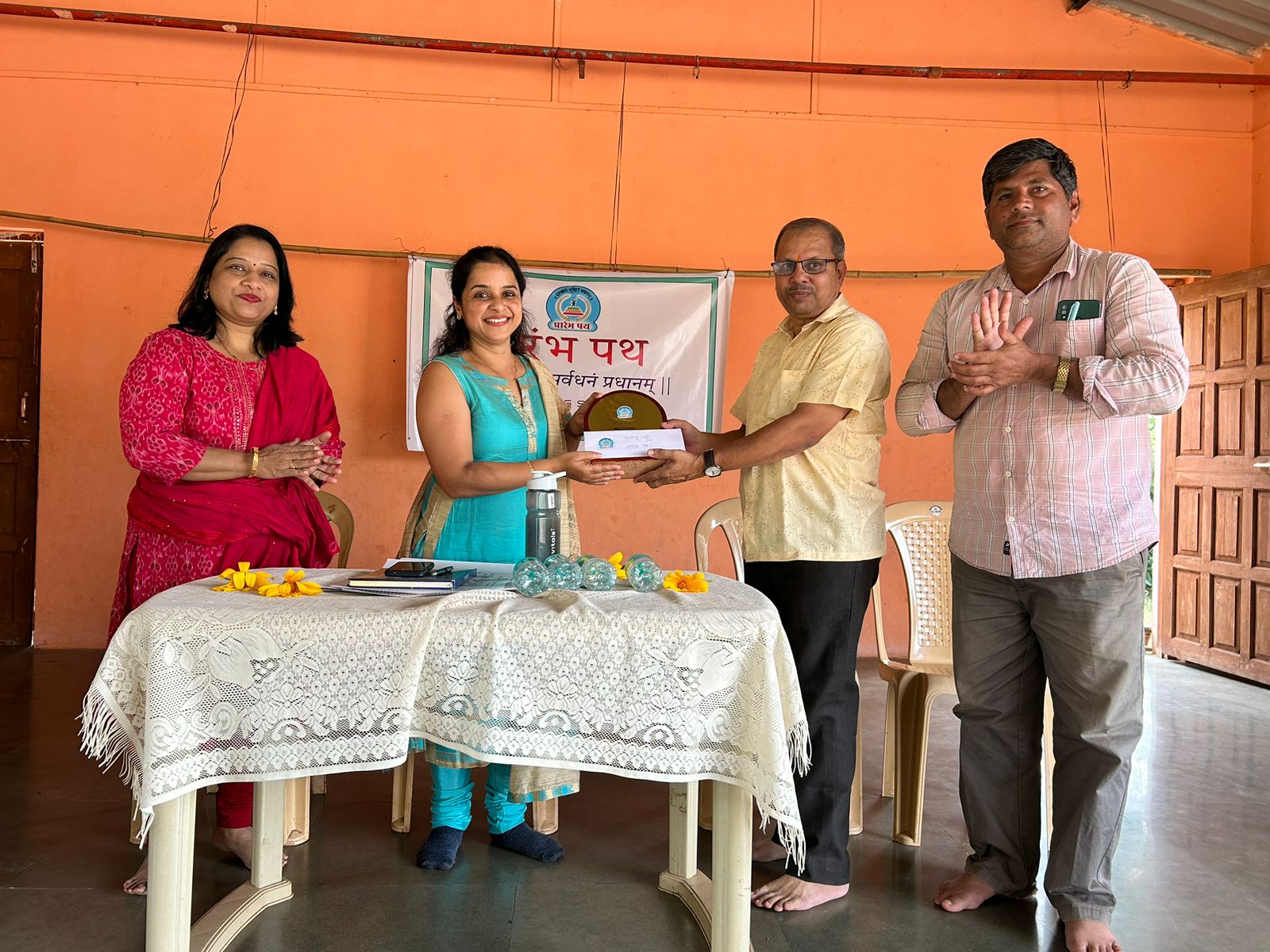 Token of love to Dr Amita from Vasant sir , along with Priti Tr and Nitin Sir